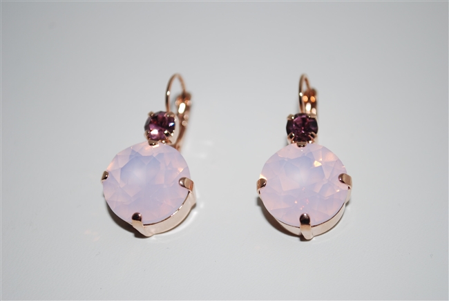 Mariana Karma Earrings with Crystals from the Jamaica Collection with Rose Gold Plating