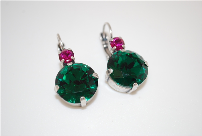 Mariana Karma Earrings with Swarovski Crystals from the Happy Days Collection with Silver Plating