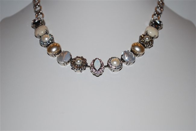 Mariana "Contessa" Kalahari Statement Necklace from the Kalahari Collection with Swarovski Crystals and .925 Silver Plated