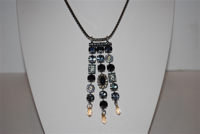 Mariana "Waterfall" 27 Necklace with Swarovski Crystals from the Adeline Collection and .925 Silver Plated