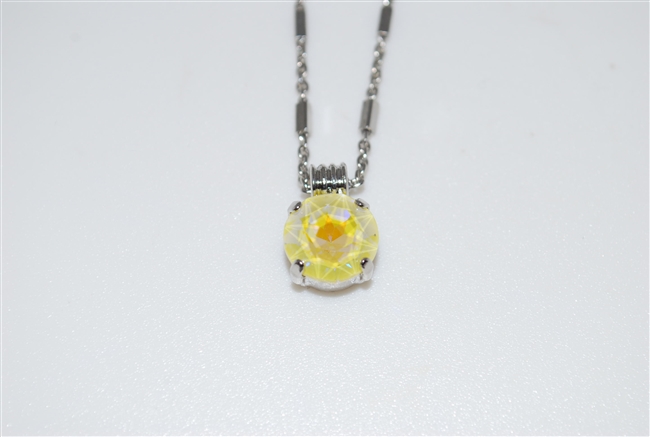 Mariana Sunshine Sun Kissed Swarovski Crystal Pendant with rhodium plating