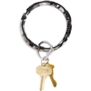 Oventure-Big O Leather Key Ring-Tuxedo Snakeskin