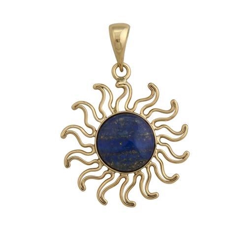 Charles Albert Alchemia Lapis Lazuli Sun Pendant
