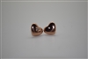 Qudo Stainless Steel Heart Earring Rose Gold