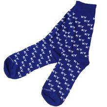 Blue KY Letter Socks