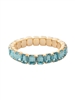 Sorrelli Aquamarine 7 inch Octavia Stretch Bracelet