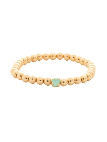 Sorrelli Mint Delight Mini Single Crystal Stretch Bracelet