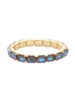 Sorrelli Cappuccino Delite 7 Inch Easton Emerald Cut Stretch Bracelet