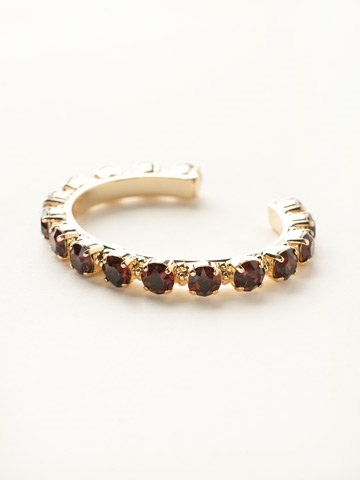 Sorrelli Burgundy Riveting Romance Cuff Bracelet