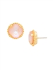 Sorrelli Peach Delight Cushion Cut Solitaire Earring