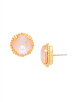 Sorrelli Peach Delight Cushion Cut Solitaire Earring