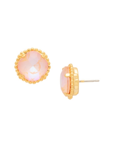 Sorrelli Peach Delight Cushion Cut Solitaire Earring