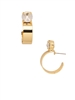 Sorrelli Crystal Dani Studded Hoop Earrings