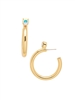 Sorrelli Keeley Crystal Aurora Borealis Studded Hoop Earrings