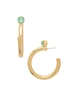 Sorrelli Mint Delight Keeley Studded Hoop Earrings