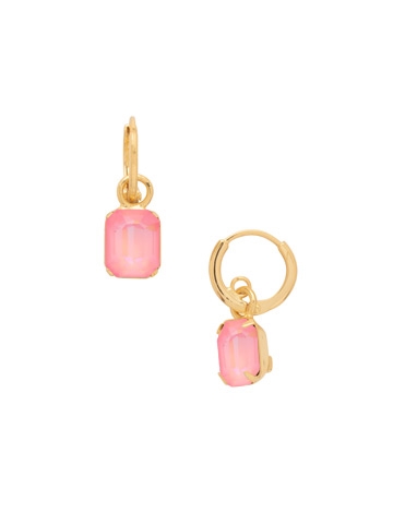 Sorrelli Light Rose Delight Octavia Huggie Hoop Earrings