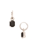 Sorrelli Jet Octavia Huggie Hoop Earrings