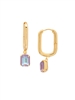 Sorrelli Cappuccino Delite Octavia Rectangle Hoop Earrings
