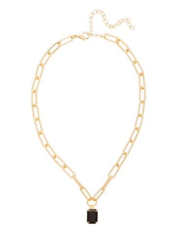 Sorrelli Jet Nia Emerald Pendant Necklace