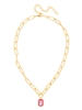 Sorrelli Royal Red Delite Nia Emerald Pendant Necklace
