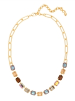 Sorrelli Honey Bourbon Octavia Paperclip Tennis Necklace