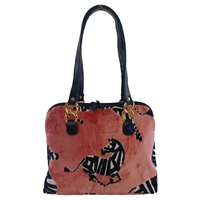 Vivie Zebra on Salmon Chenille