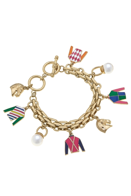 Triple Crown Jockey Silk Bracelet