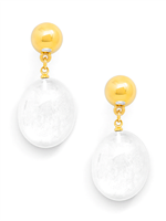 Dazzling Drop Earring-White