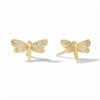 Julie Vos Gold Dragonfly PavÃ© Stud
