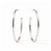 Julie Vos Silver Crescent Hoop Extra Large Silver