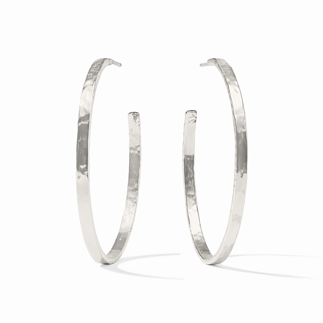 Julie Vos Silver Crescent Hoop Extra Large Silver