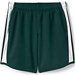 Lands' End Girls Green with White Stripe Gym Shorts