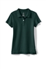 Lands' End Girl's Polo Shirt - Short Sleeve, Green Mesh