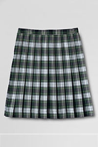 Lands' End Plaid Full Pleat Skirt
