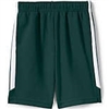 Lands' End Boy's Green Gym Shorts with White Stripe