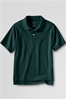 Lands' End Boys Polo Shirt - Short Sleeve, Green Knit