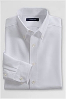 Lands' End Boys White Oxford Long Sleeve Shirt