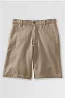 Lands' End Khaki Shorts: Boy's Flat Front