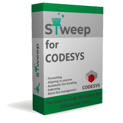 STweep Formatter for CODESYS  Article no. 2101000014