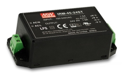 Mean Well: Open Frame Switching Power Supply (IRM-45 Series)