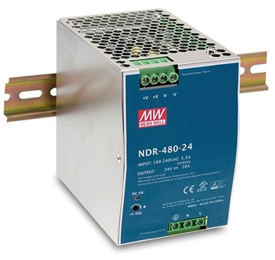 Mean Well: DIN Rail Power Supply (NDR-480)