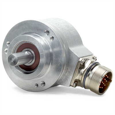 Heidenhain: Absolute Rotary Encoders  ROQ 425 

Absolute rotary encoder (multiturn) with integral bearing for separate shaft coupling