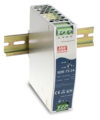 Mean Well: DIN Rail Power Supply (SDR-75)