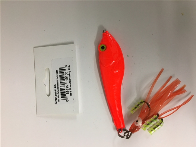 MFS4.5oz Saltwater Shad Fl.Red w Squid