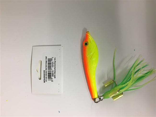 MFS 4.5 oz Saltwater Shad Chart/Orange w Squid