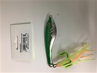 MFS 4.5 oz Saltwater Shad Silver/Green w Squid