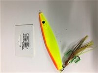 MFS 9oz Flutter Jig Lure Chart/Orange w/Squid