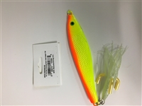 MFS 12oz Deep Swimming Minnow Chart/Orng w/Squid