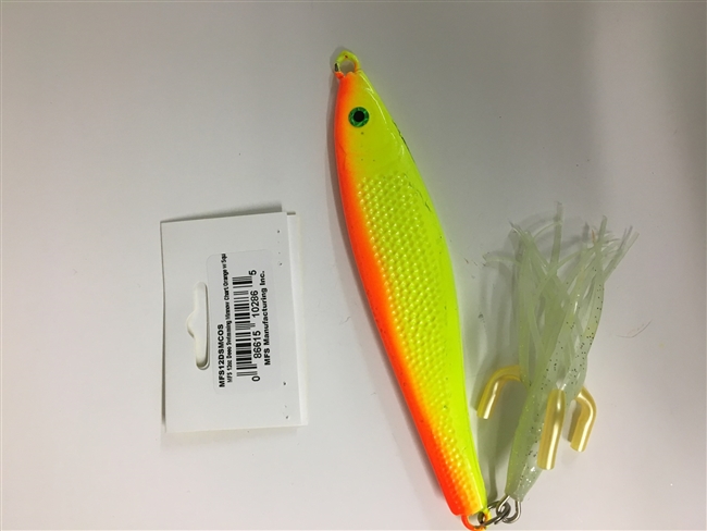 MFS 12oz Deep Swimming Minnow Chart/Orng w/Squid