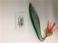 MFS 12oz Deep Swimming Minnow Silver/Green w/Squid